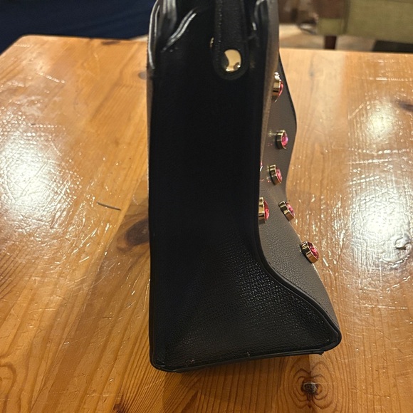 Karl Lagerfeld Black Bag with Pink Heart Details - Picture 4 of 9